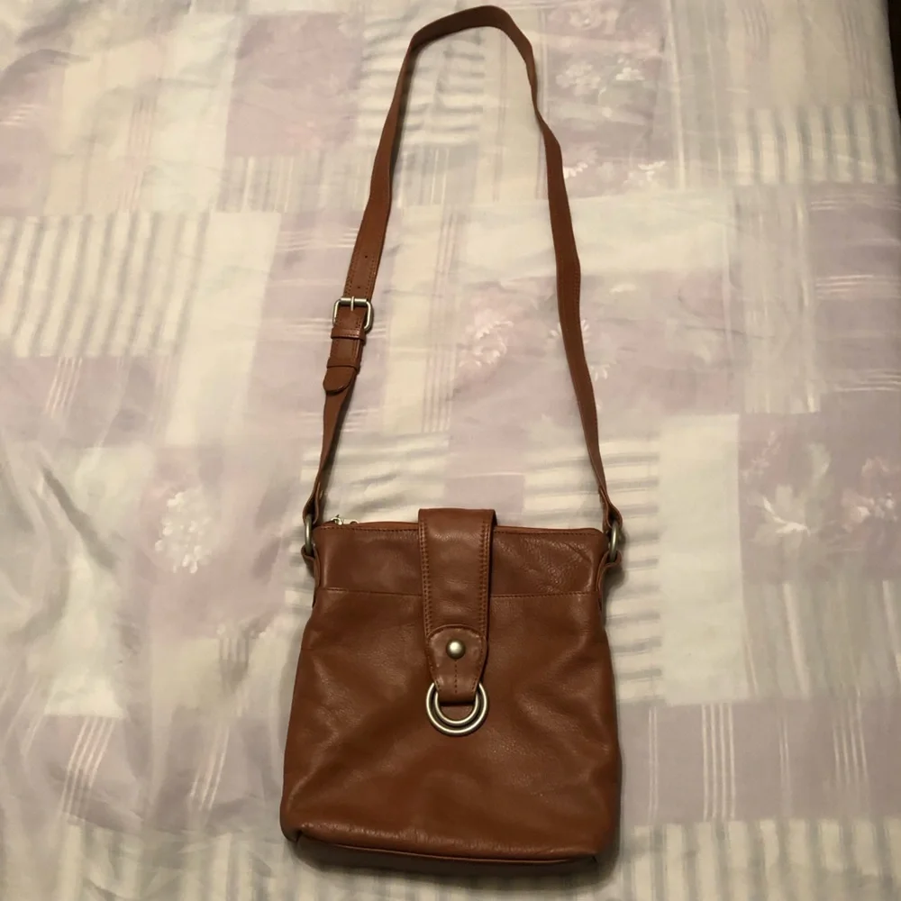 Brown Leather Crossbody Bag